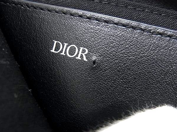 Dior CD Diamond L-shaped Zipper Wallet Black — view 5