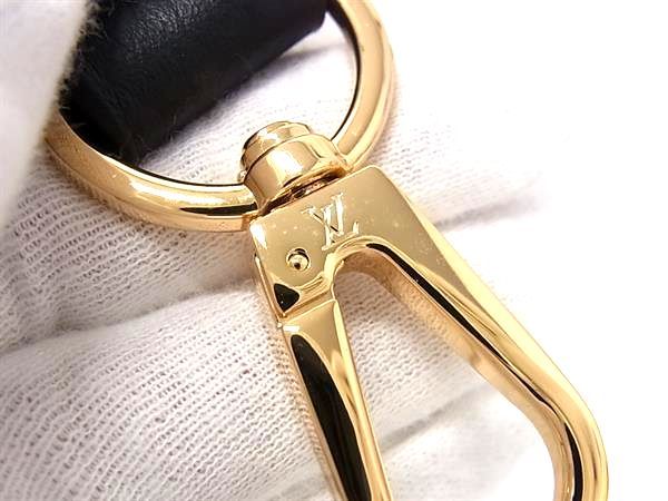 Louis Vuitton Leather Bag Crossbody Shoulder Strap Black — view 4