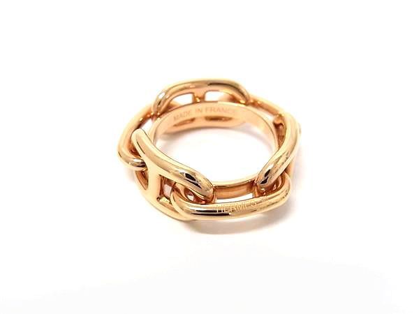Hermes Chaine D'ancre Lucade Legato Scarf Ring Clasp Pink Gold — view 2