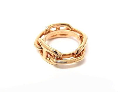 Hermes Chaine D'ancre Lucade Legato Scarf Ring Clasp Pink Gold — view 2