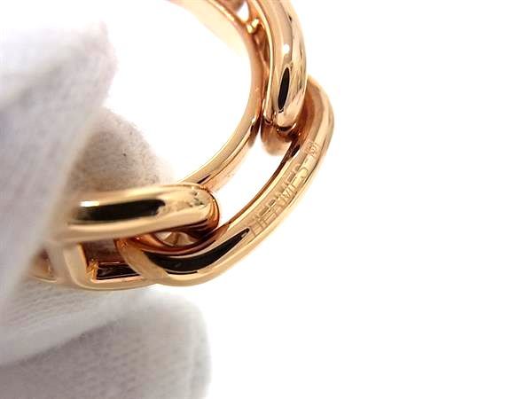 Hermes Chaine D'ancre Lucade Legato Scarf Ring Clasp Pink Gold — view 3