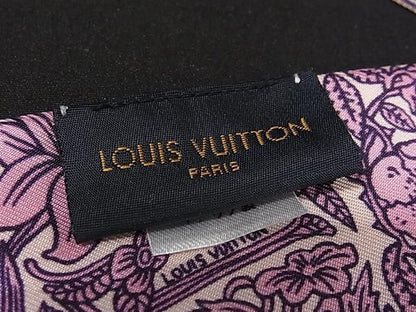 Louis Vuitton Bandeau BB Jeu Druis Silk 100% Ribbon Scarf Pink — view 3
