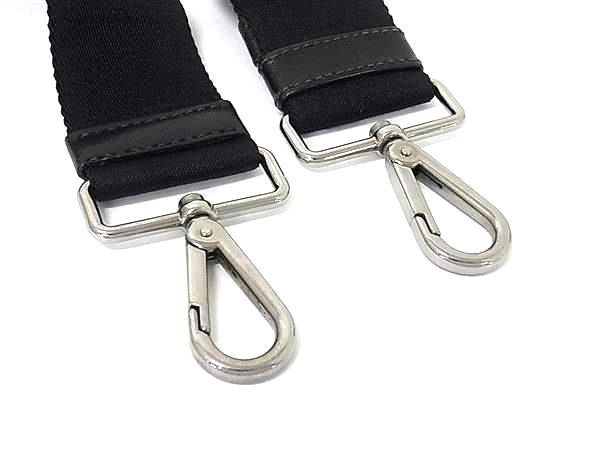 Prada Nylon Canvas Back Shoulder Strap Belt Crossbody Black — view 3