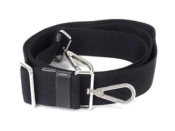 Prada Nylon Canvas Back Shoulder Strap Belt Crossbody Black