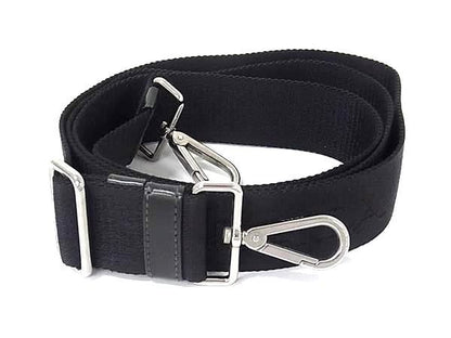 Prada Nylon Canvas Back Shoulder Strap Belt Crossbody Black