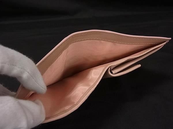 Miu Miu Leather Flower Bifold Wallet Billfold Coin Purse Pink Multicolor — view 4
