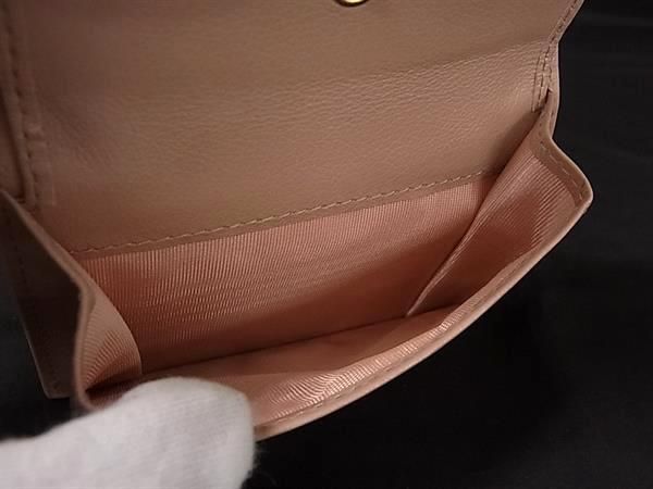 Miu Miu Leather Flower Bifold Wallet Billfold Coin Purse Pink Multicolor — view 5