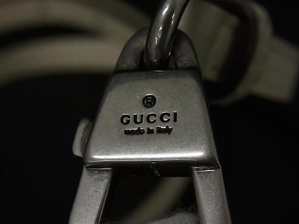 Gucci Leather Bag Shoulder Strap Belt Crossbody Ivory — view 4