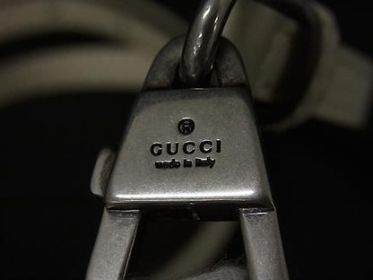 Gucci Leather Bag Shoulder Strap Belt Crossbody Ivory — view 4