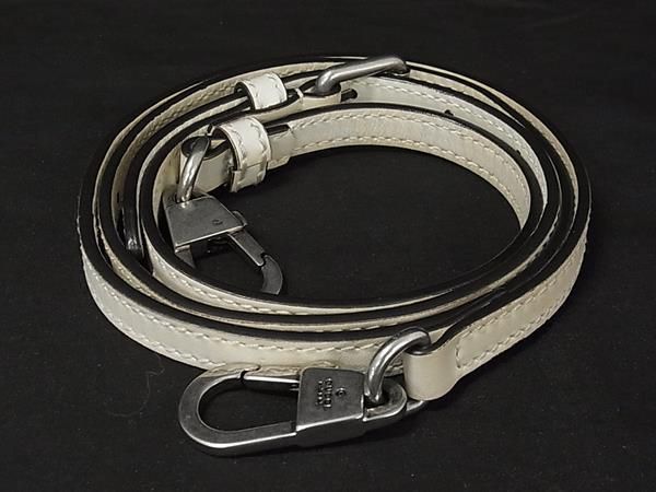 Gucci Leather Bag Shoulder Strap Belt Crossbody Ivory