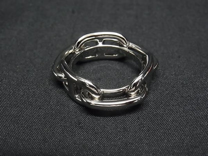 Hermes Chaine D'ancre Lucade Legato Scarf Ring Closure Silver — view 2