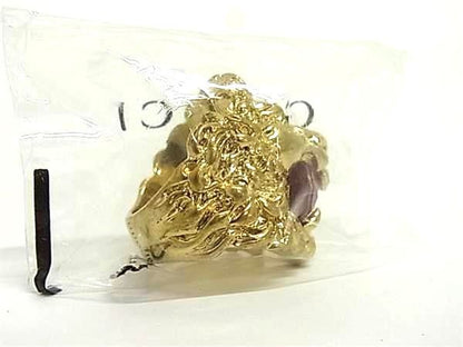 Gucci Unopened Lion Head S Gold Ring — view 2
