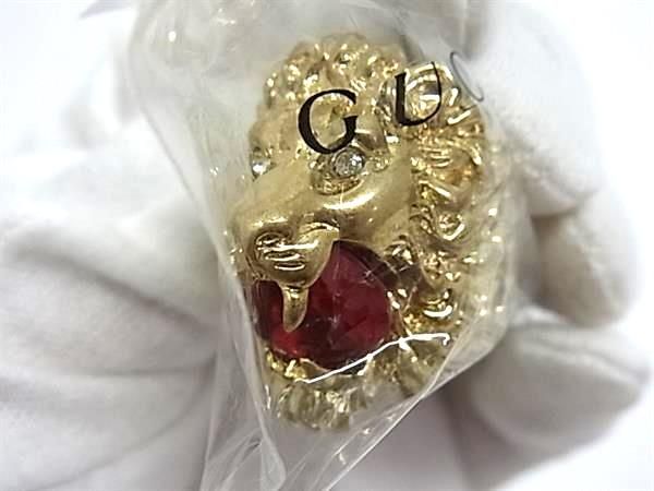 Gucci Unopened Lion Head S Gold Ring — view 3