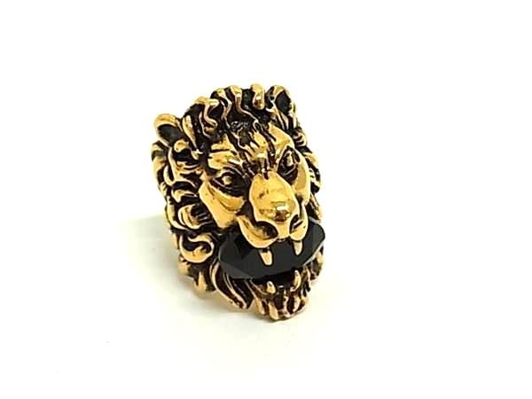 Gucci Lion Head Gold Ring