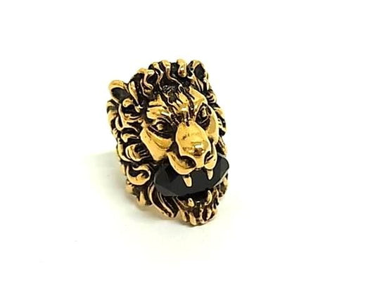 Gucci Lion Head Gold Ring