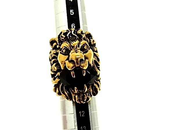 Gucci Lion Head Gold Ring — view 3