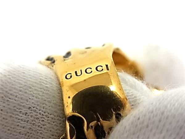 Gucci Lion Head Gold Ring — view 4
