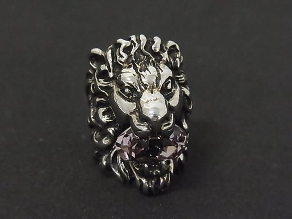 Gucci Lion Head Silver Ring