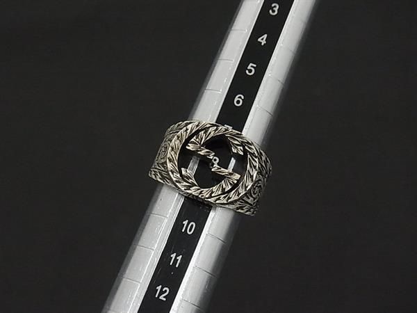 Gucci Interlocking Arabesque Silver Ring — view 3