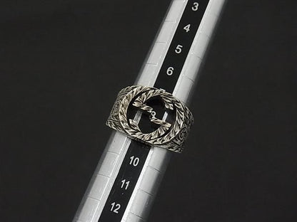 Gucci Interlocking Arabesque Silver Ring — view 3