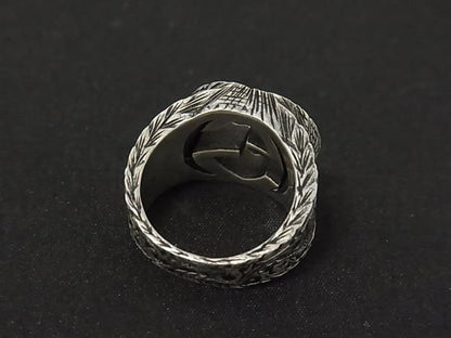 Gucci Interlocking Arabesque Silver Ring — view 2
