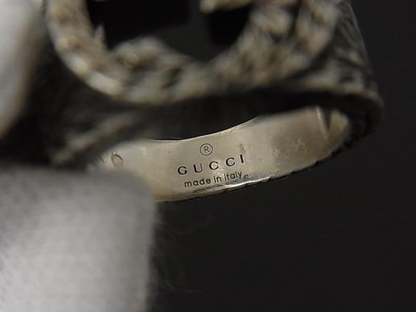 Gucci Interlocking Arabesque Silver Ring — view 4
