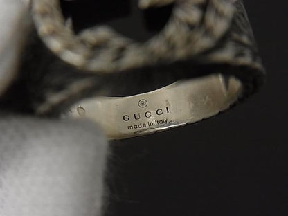 Gucci Interlocking Arabesque Silver Ring — view 4