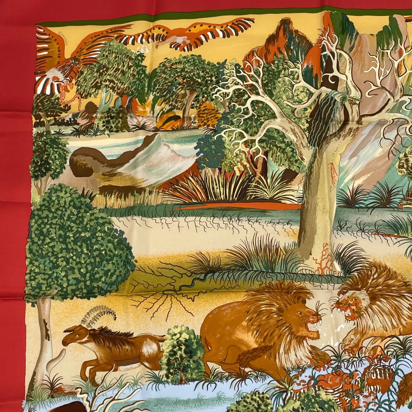 Hermes Carre 90 Nuba Mountain Scarf Silk 100% — view 3