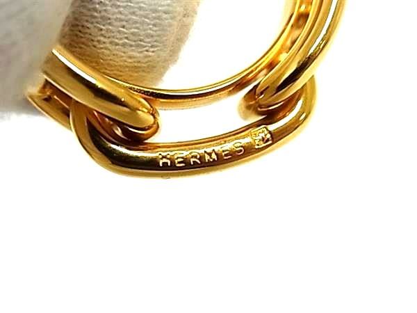 Hermes Chaine D'ancre Lucade Legato Scarf Ring Closure Gold — view 3