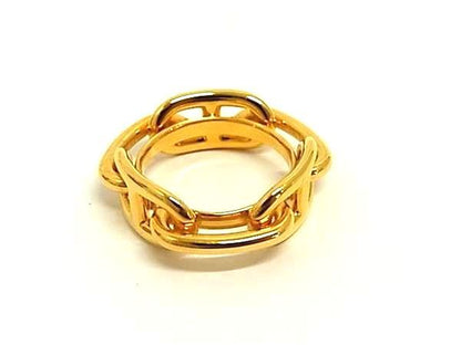 Hermes Chaine D'ancre Lucade Legato Scarf Ring Closure Gold — view 2