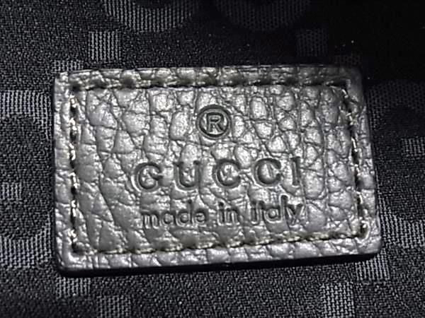 Gucci GG Pattern Nylon Canvas Crossbody Belt Bag Waist Pouch Gray — view 6