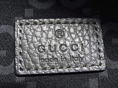 Gucci GG Pattern Nylon Canvas Crossbody Belt Bag Waist Pouch Gray — view 6
