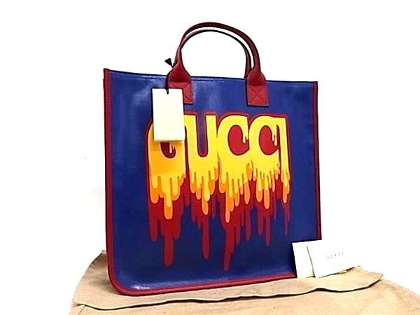 Gucci Children's Leather Handbag Tote Blue