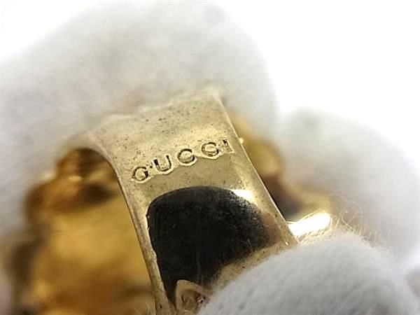 Gucci Lion Head Shishi S Gold Red Ring — view 4