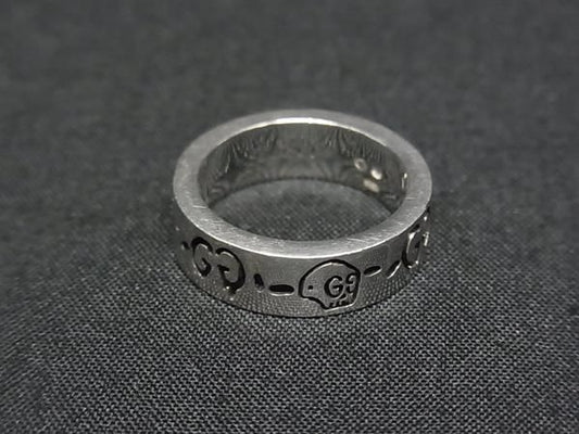 Gucci Ghost Skull Silver Ring