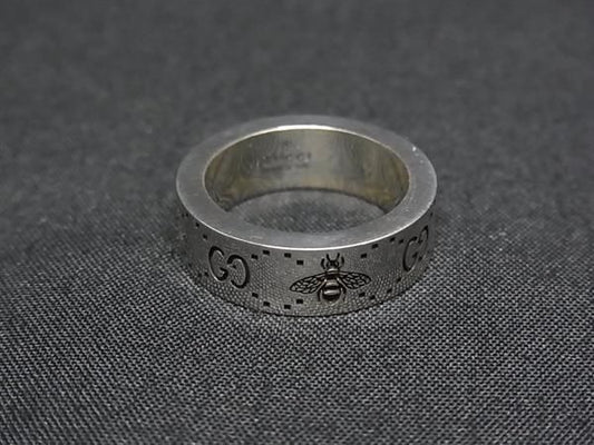 Gucci GG & Bee Silver Ring