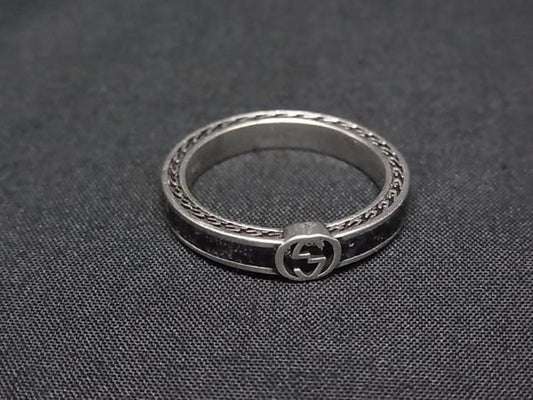 Gucci Interlocking Black Ring