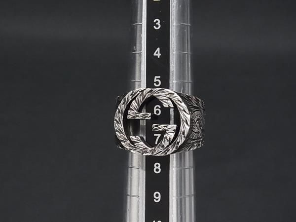 Gucci Interlocking Arabesque Silver Ring — view 3