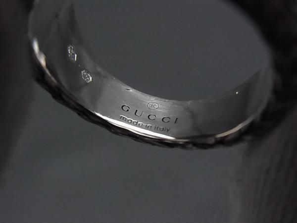Gucci Interlocking Arabesque Silver Ring — view 4