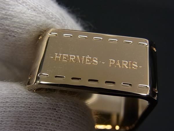 Hermes Bolduc Scarf Ring Closure Gold — view 3