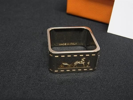 Hermes Bolduc Scarf Ring Closure Gold