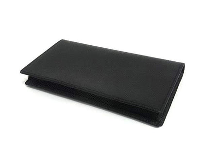 Bvlgari Leather Bifold Wallet Bill Holder Card Black — view 2
