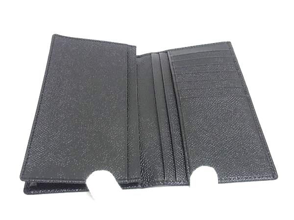 Bvlgari Leather Bifold Wallet Bill Holder Card Black — view 3