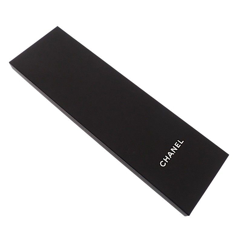 Chanel Slim Bandeau Scarf Silk Black Multicolor — view 8