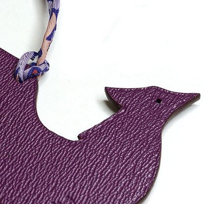 Hermes Petit Charm Phoenix Bag Key Holder Purple Navy — view 4