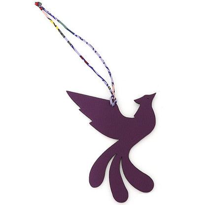Hermes Petit Charm Phoenix Bag Key Holder Purple Navy — view 2