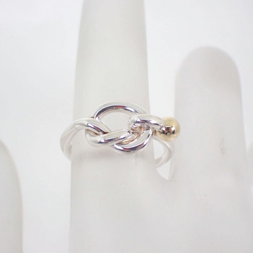 Tiffany & Co 925 750 Hook Eye Ring — view 4