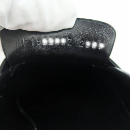Hermes Moccasins Royale 37 Black Leather Gold Shoes — view 9
