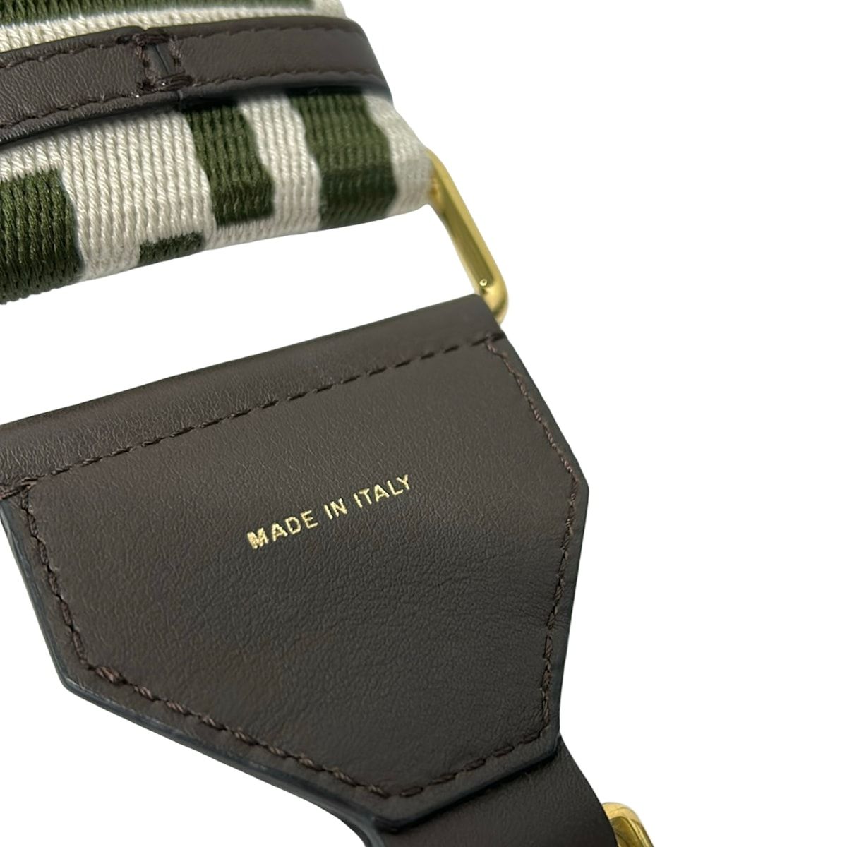Fendi Shoulder Strap Dark Brown Beige Khaki Zucca Pattern Leather — view 5