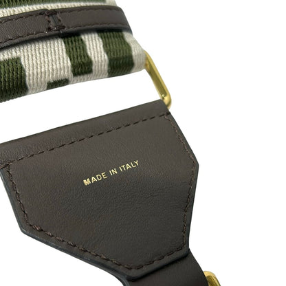 Fendi Shoulder Strap Dark Brown Beige Khaki Zucca Pattern Leather — view 5